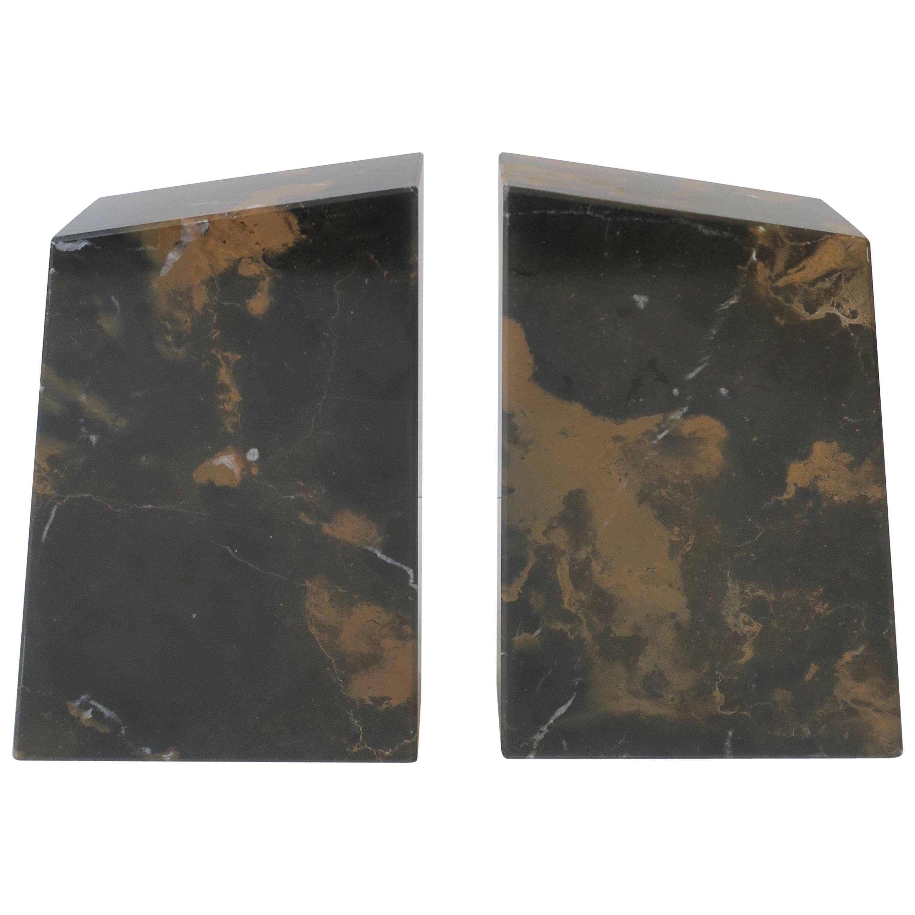 Marble Bookends, Pair For Sale