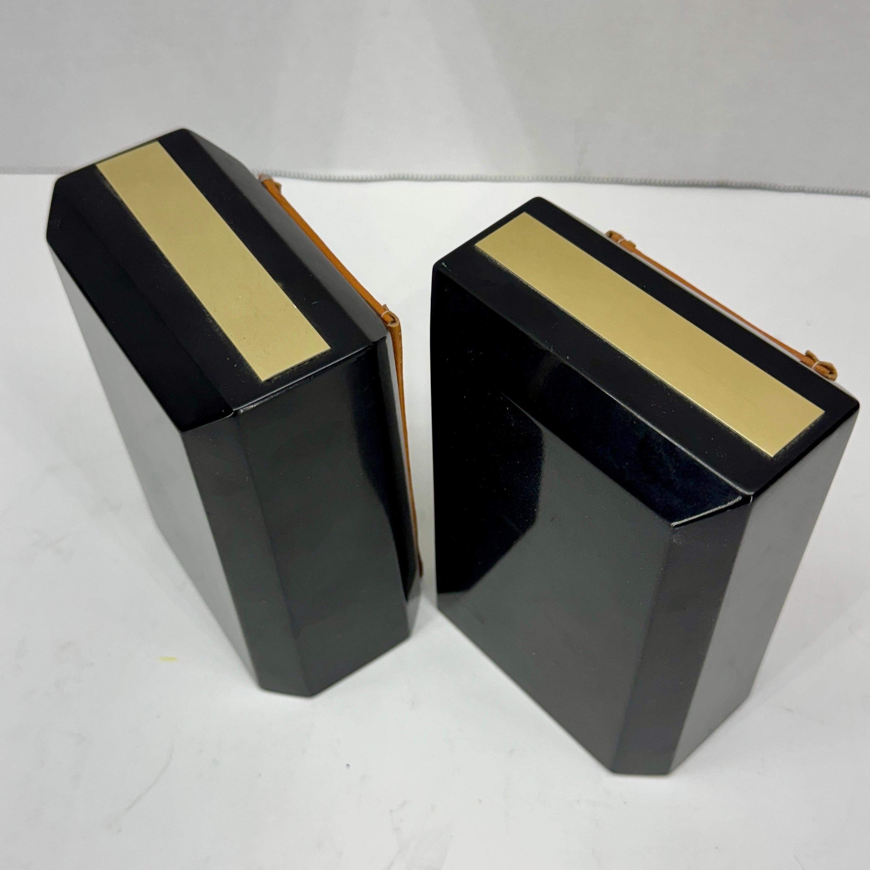 Pair of Marble Bookends with Louis Vuitton Monogram Fabric For Sale 3