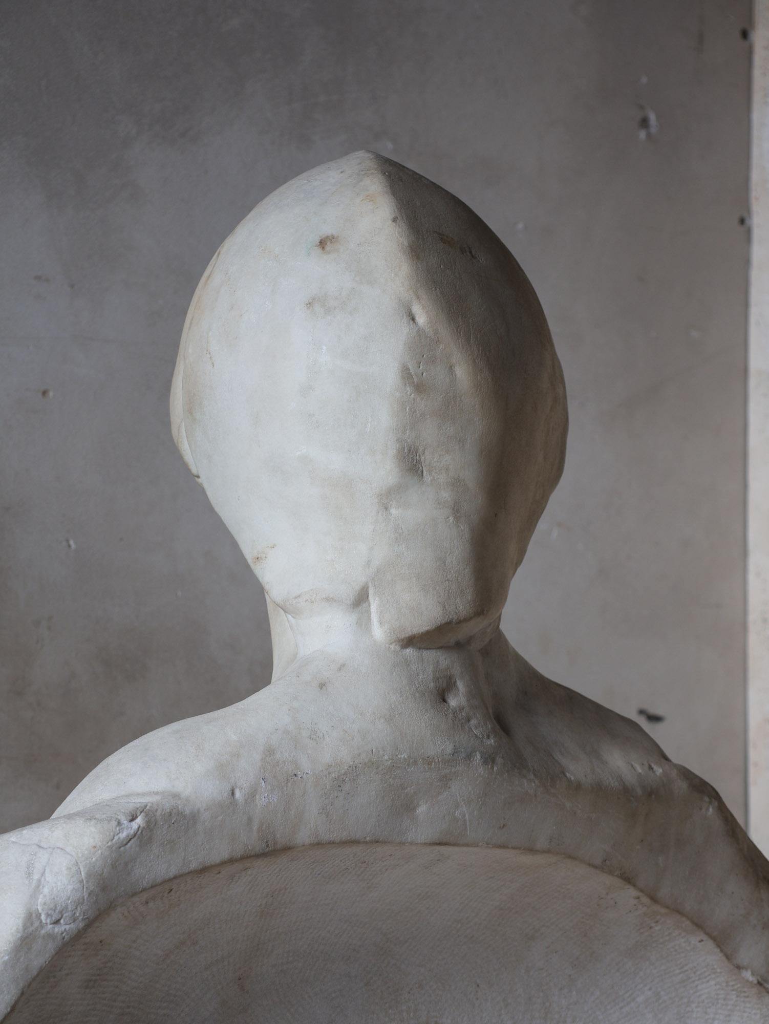Pair of Marble Busts, Italy, c. 1690, Carrara Marble 8