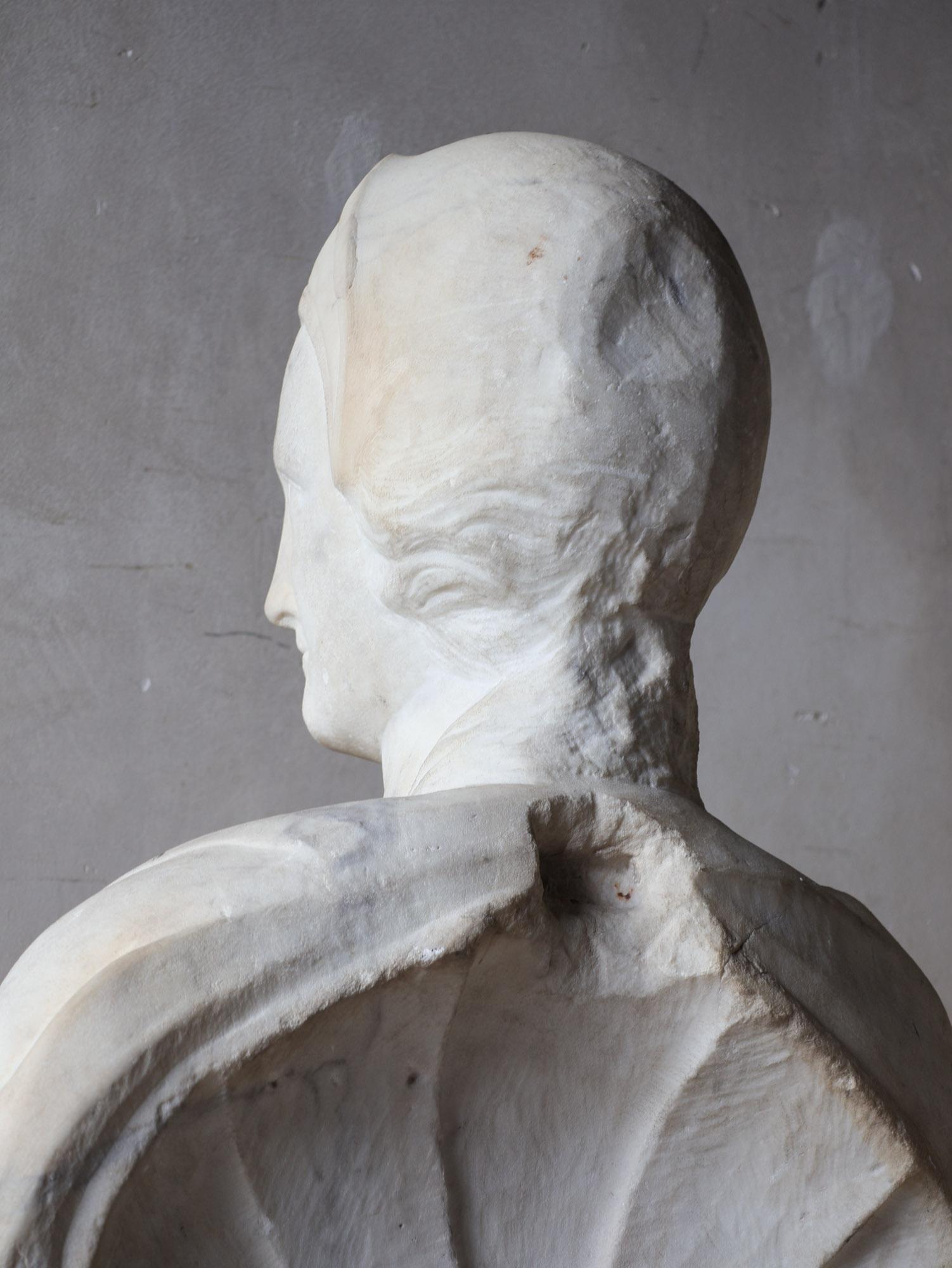 Pair of Marble Busts, Italy, c. 1690, Carrara Marble 4