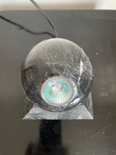 Pair of Marble Cased Spotlights Art Deco Style Col. Grey