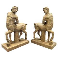 Pareja de centauros de mármol - Principios del siglo XX