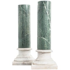 marble columns for sale Pair of Marble Columns, 19th Century