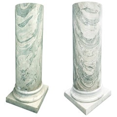 Pair of Marble Columns, Italy, Late 19th Century
