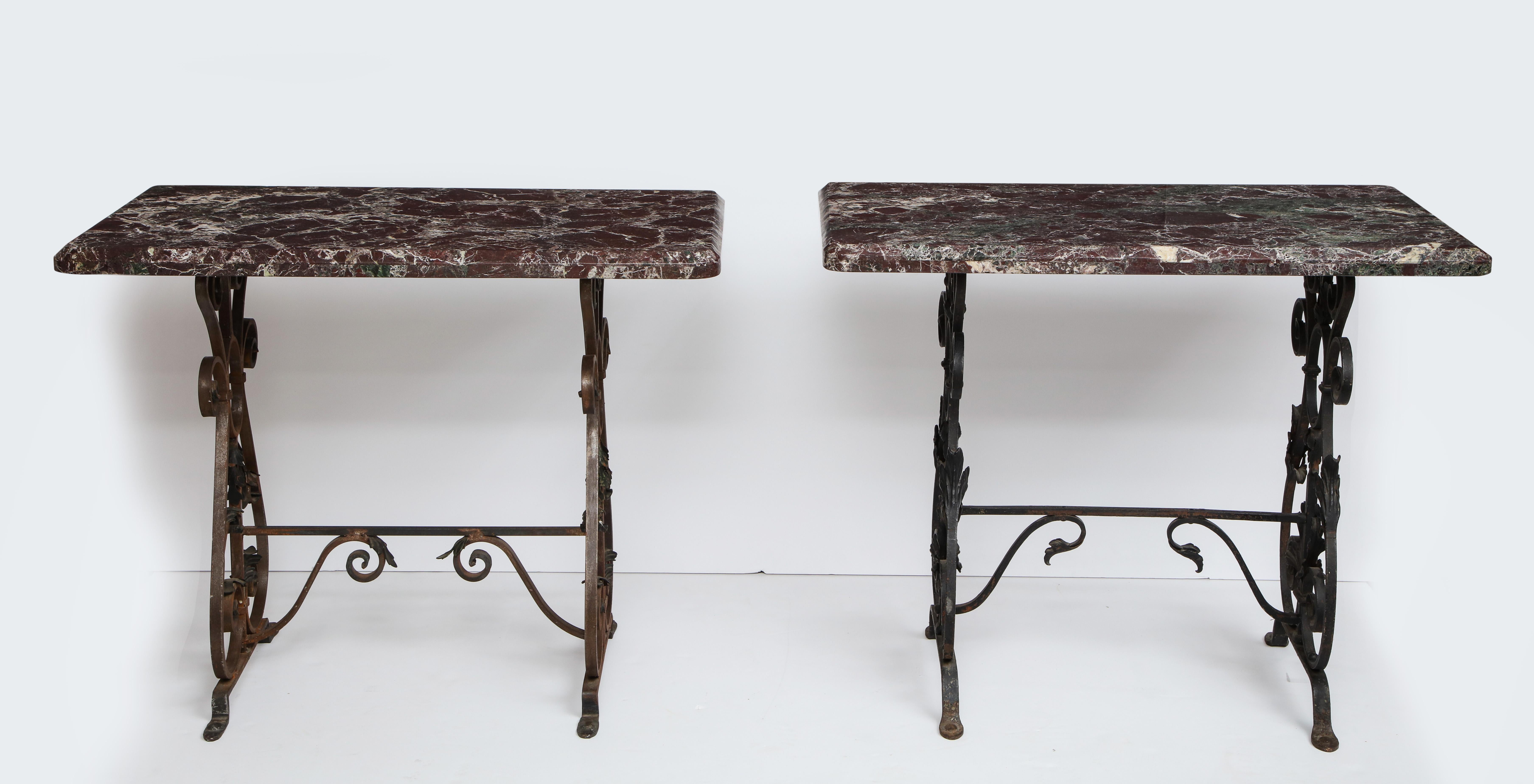 Pair of Marble Console Tables For Sale 10