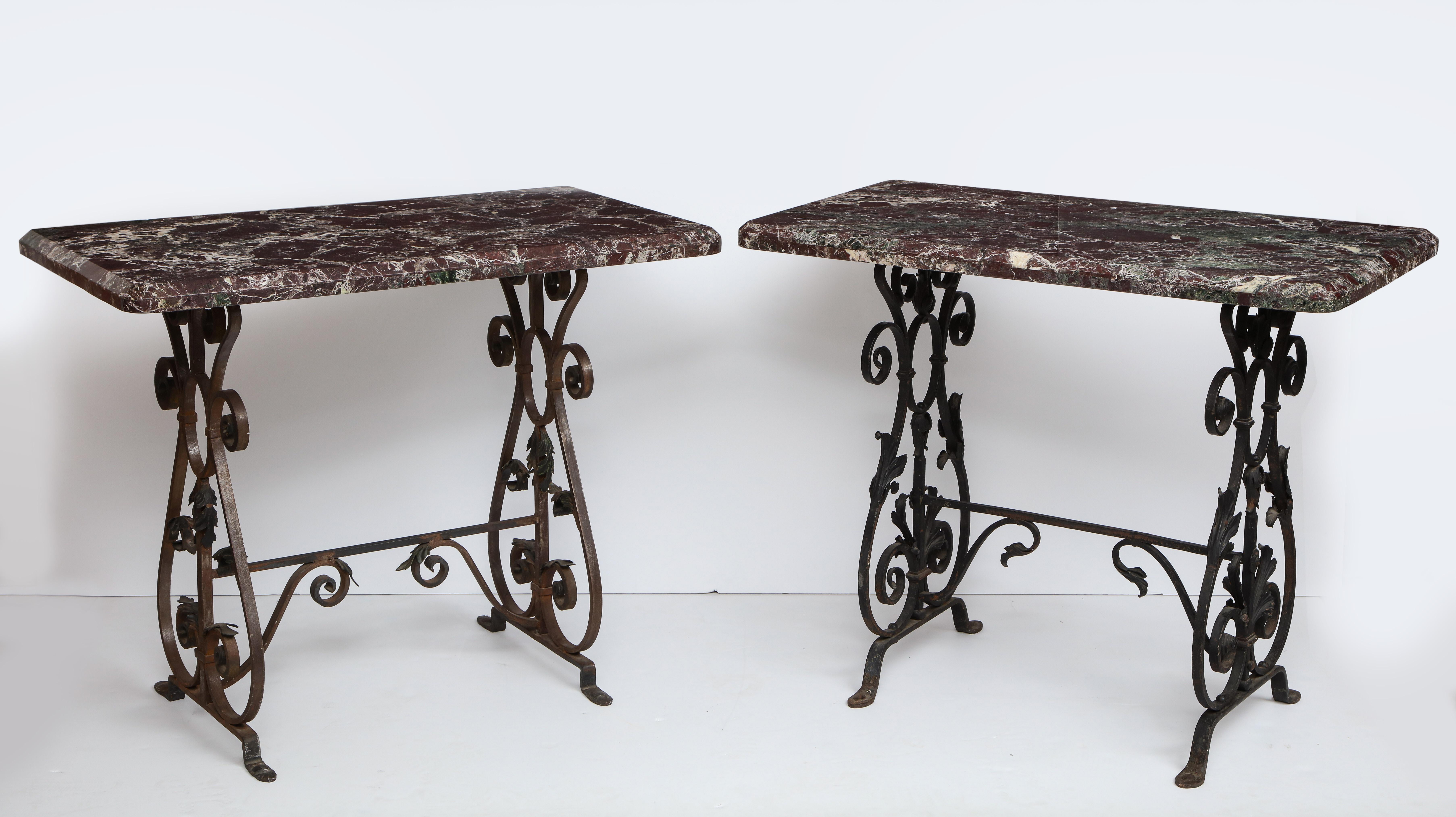 Pair of Marble Console Tables For Sale 12
