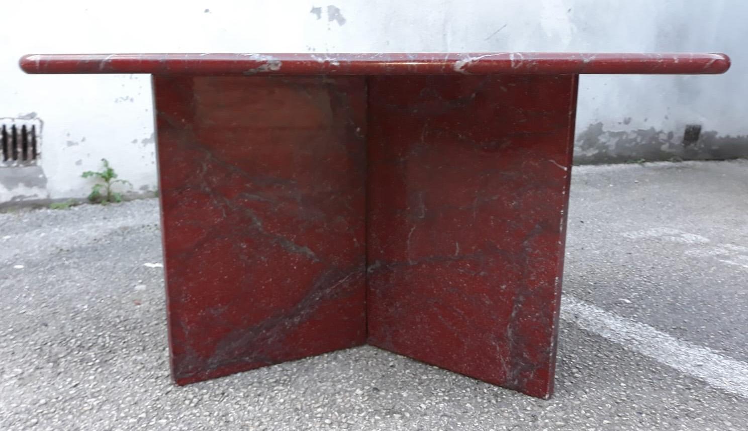 Mid-Century Modern two Marble End Table, circa 1970 For Sale