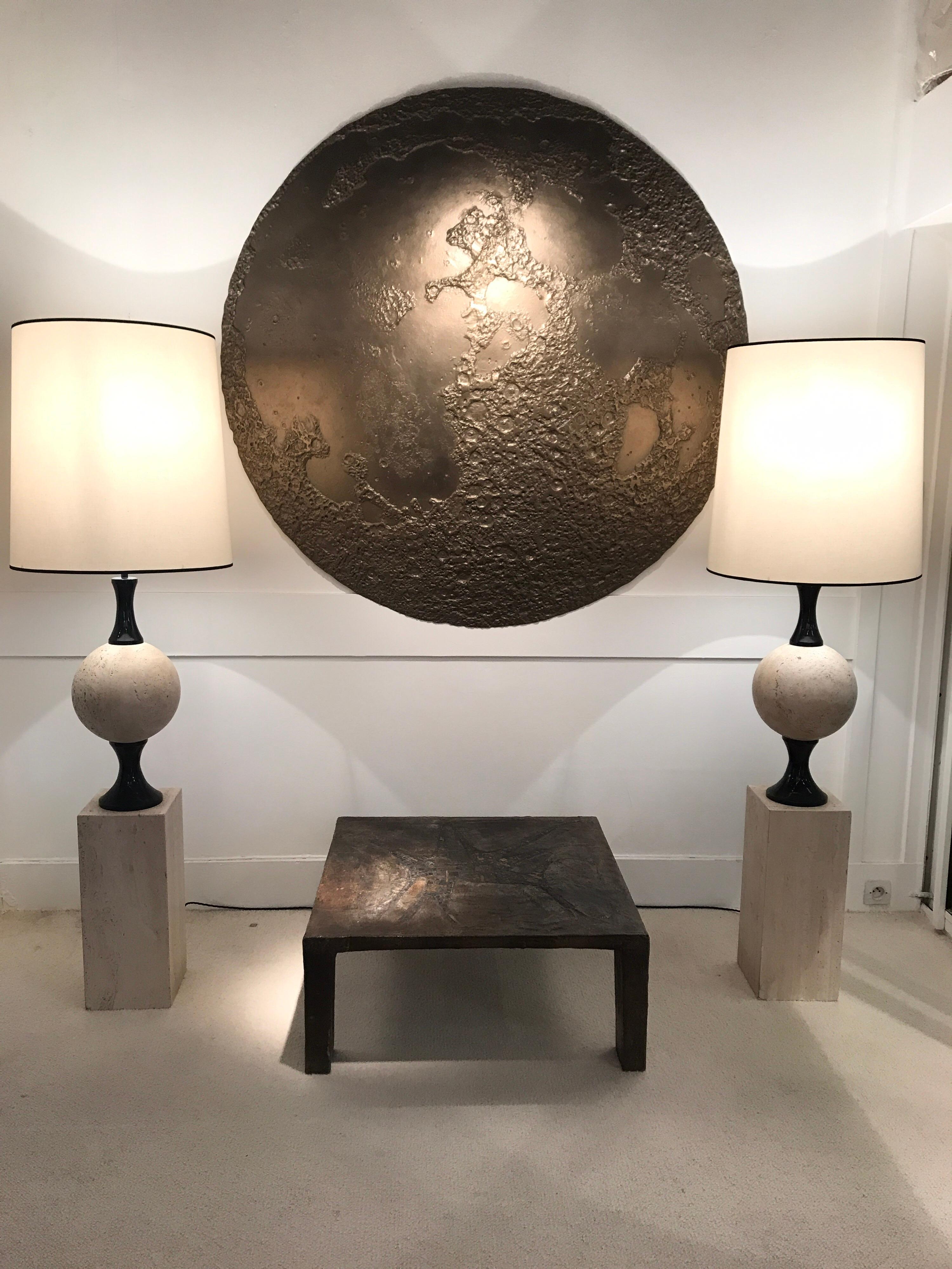Pair of Marble Floor Lamps by Philippe Barbier 6