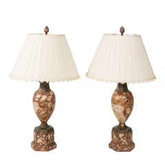 Pair of Marble Lamps