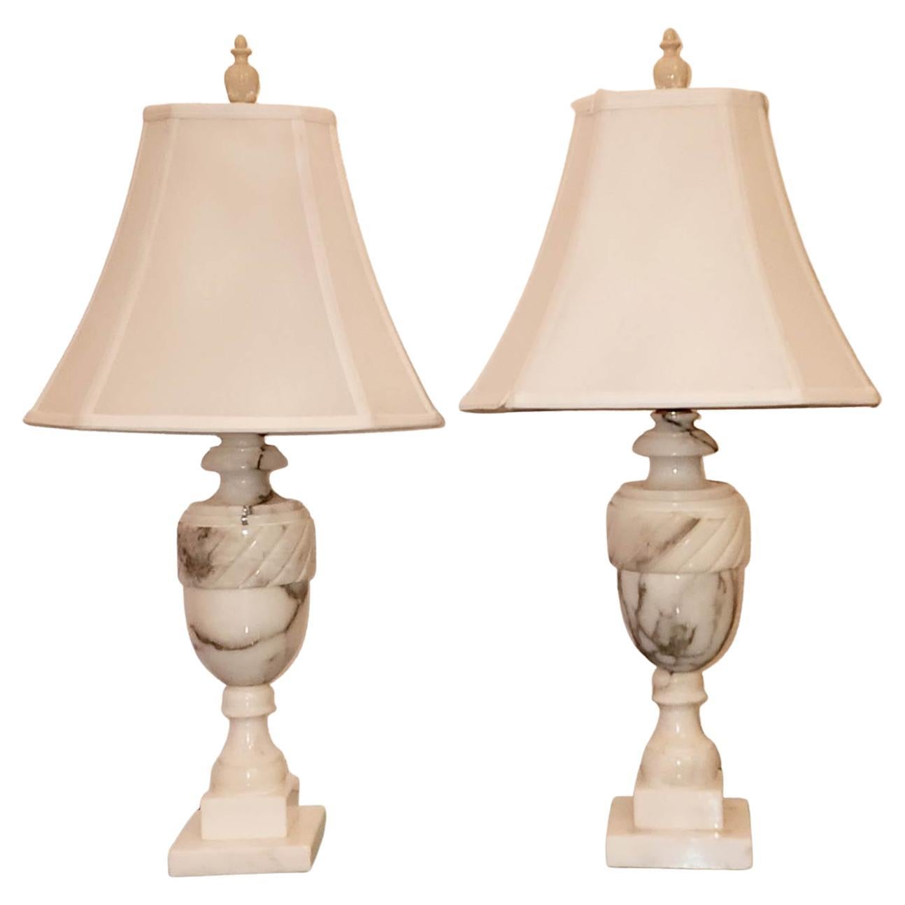 Pair of Marble Lamps For Sale at 1stDibs | marble lamps vintage