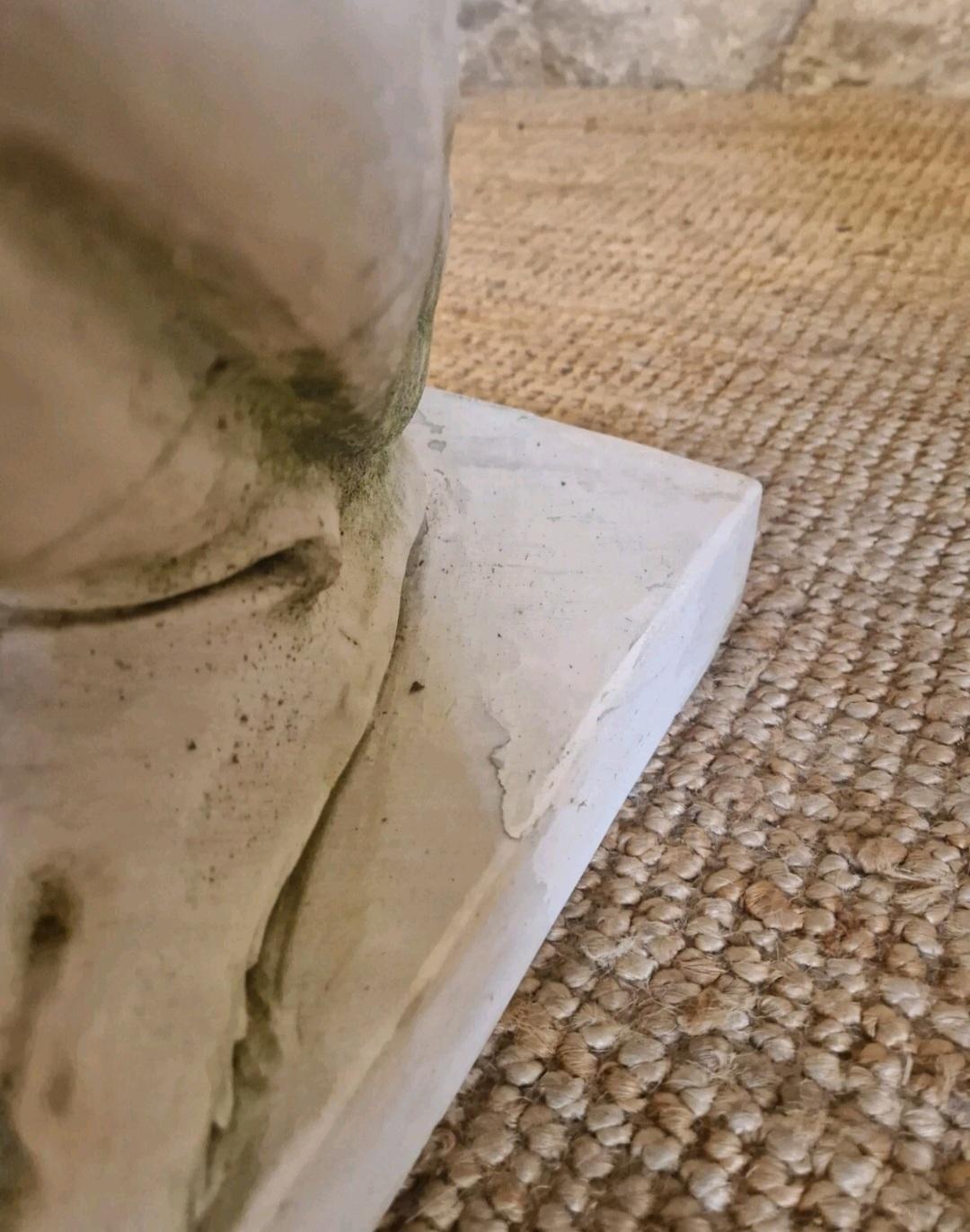 Coppia di statue di leoni in marmo a grandezza naturale in vendita 1