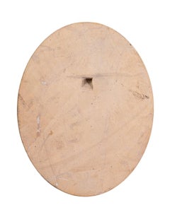 Pair of marble medallions