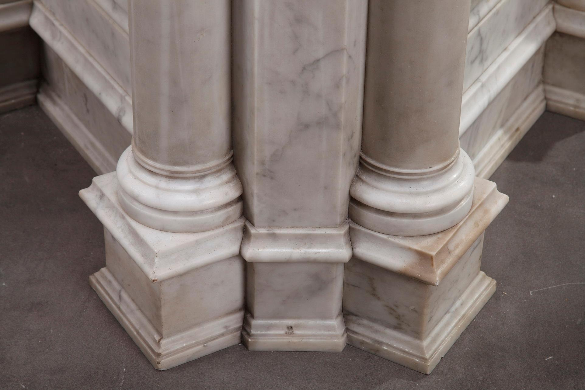 Pair of Marble Neoclassical Style Pedestals 5