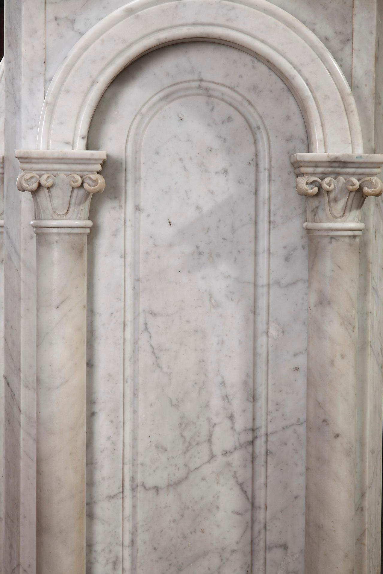 Pair of Marble Neoclassical Style Pedestals 6