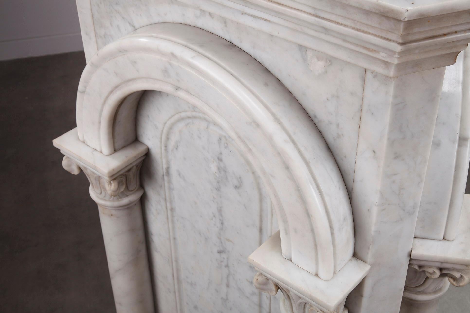Pair of Marble Neoclassical Style Pedestals 8
