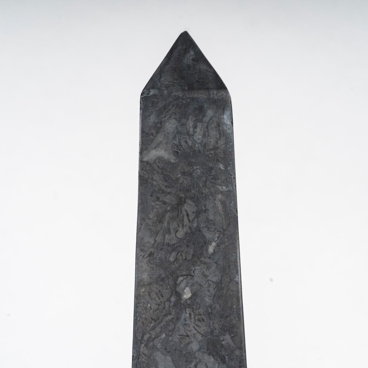 Pair of marble obelisks, 20th century, Napoleon III style.

Pair of grey marble obelisks, 20th century, Napoleon III style.
H: 41cm, W: 9cm, D: 9cm