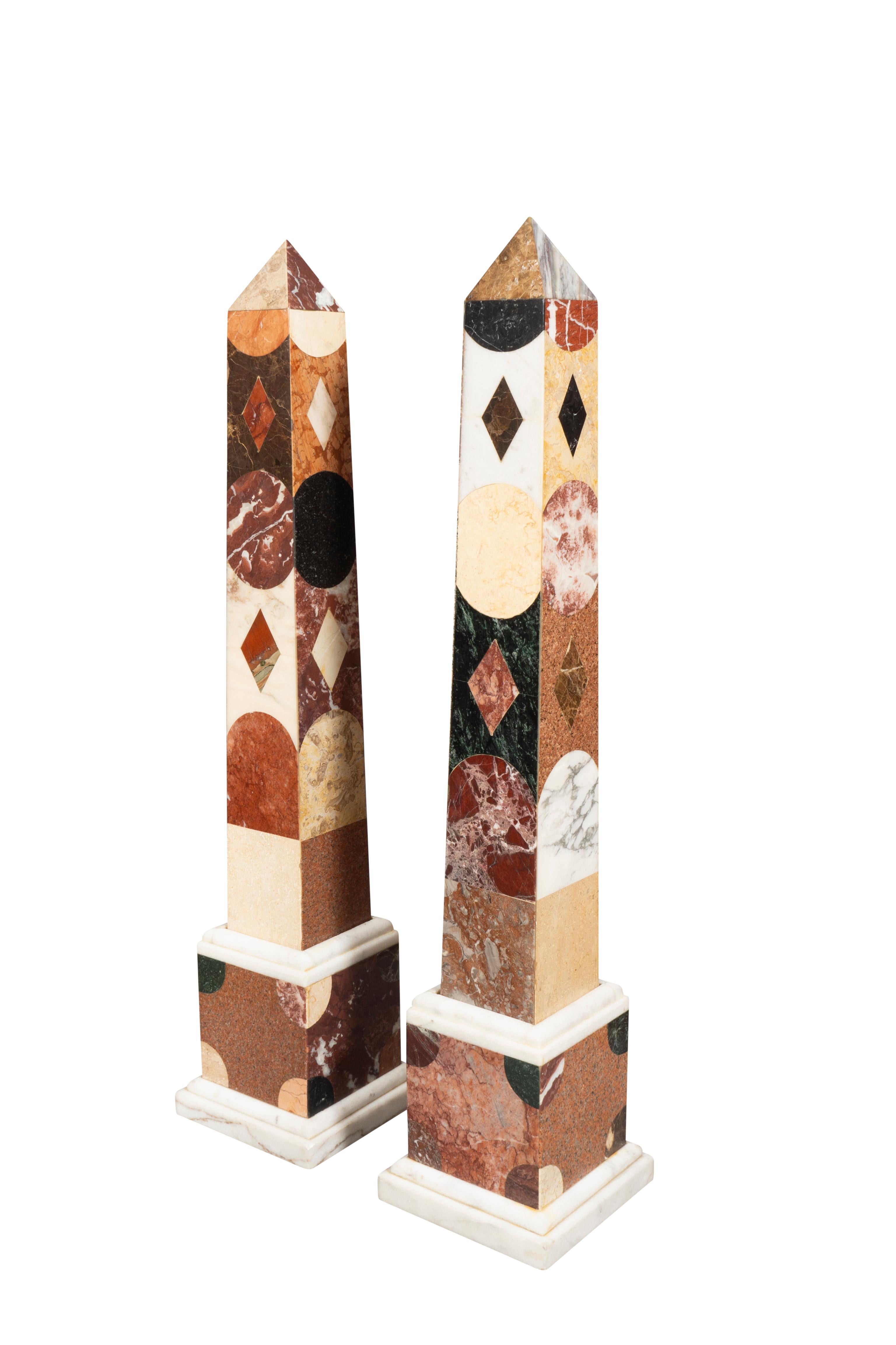 Pair Of Marble Obelisks 4