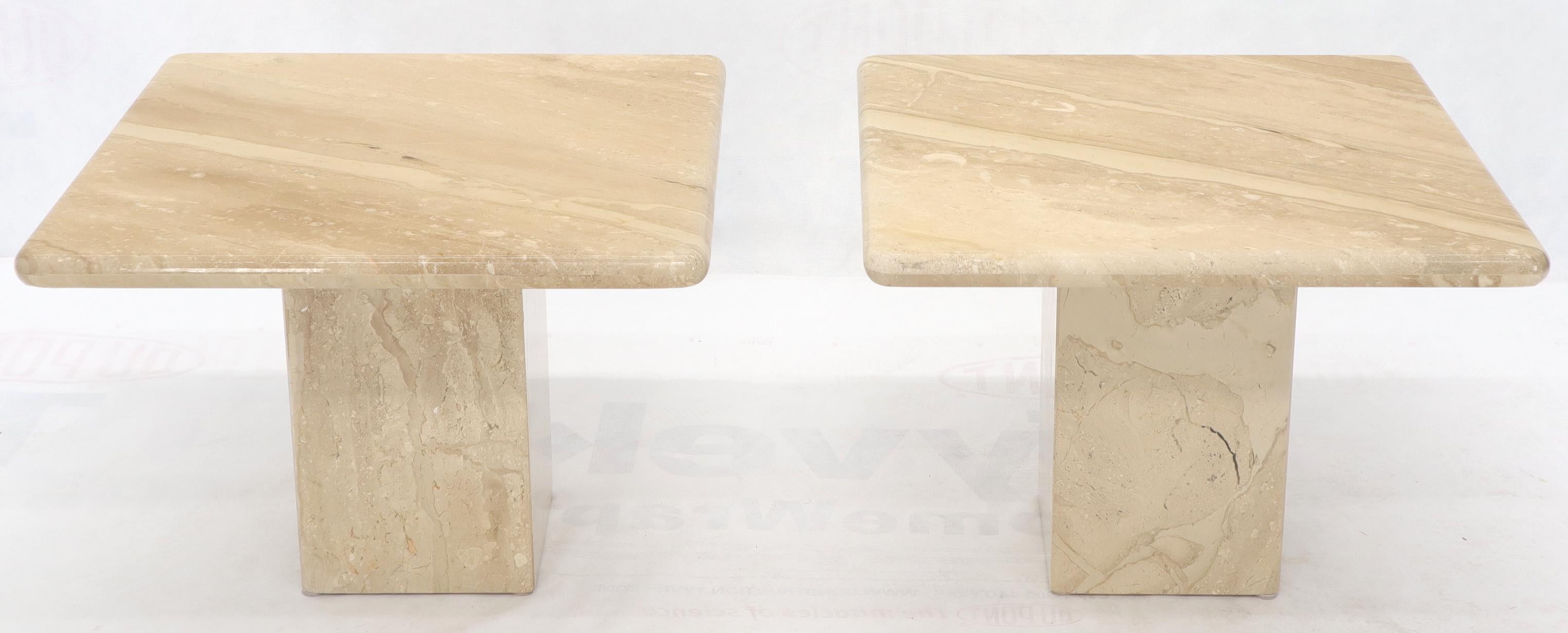 travertine end tables