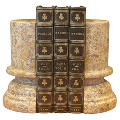 Pair of Marble Post-Modern Column Bookends