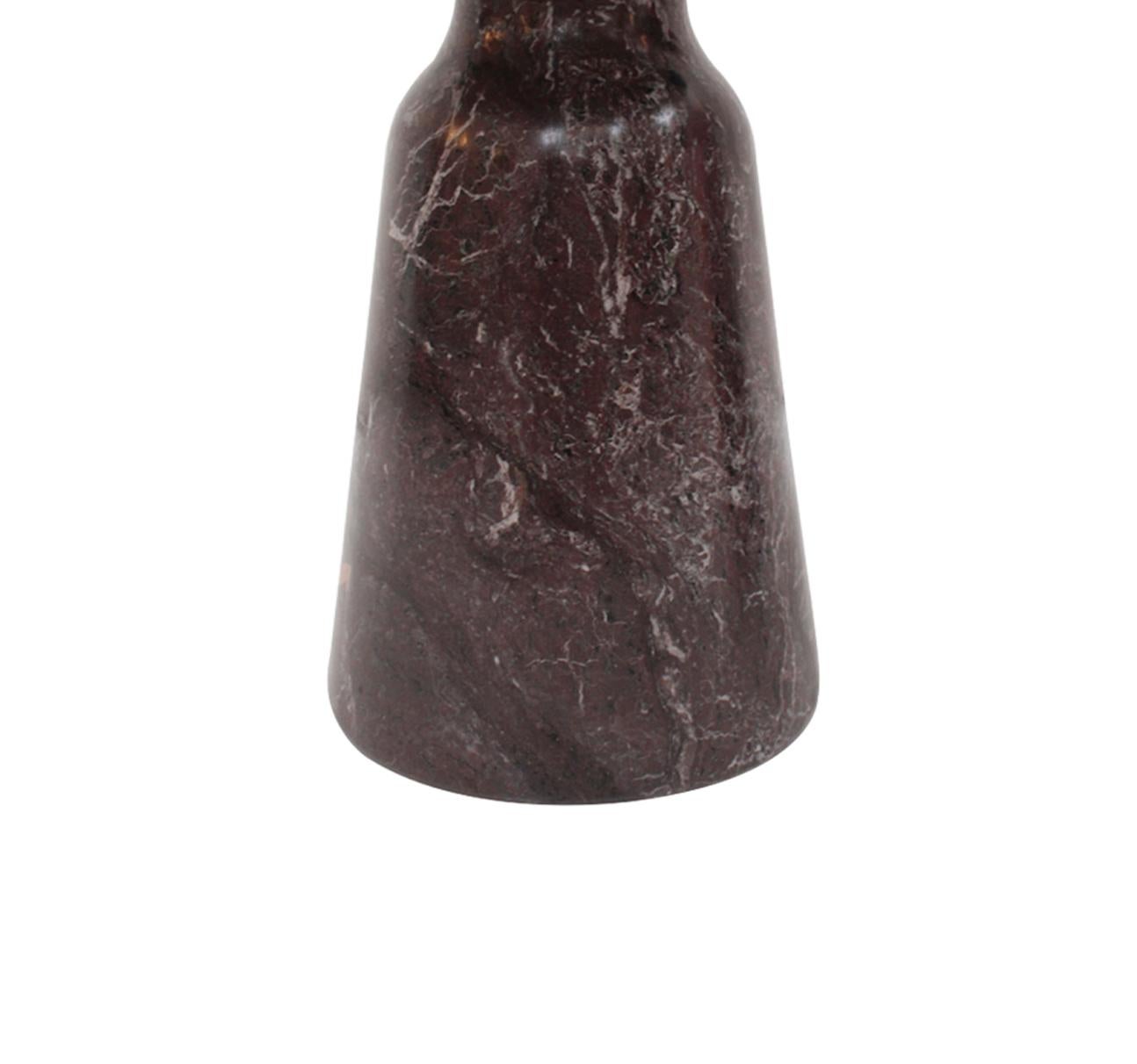 Ein Paar Beistelltische aus Marmor von Rosso Levanto, Italien, 70er Jahre im Zustand „Gut“ im Angebot in Ibiza, Spain