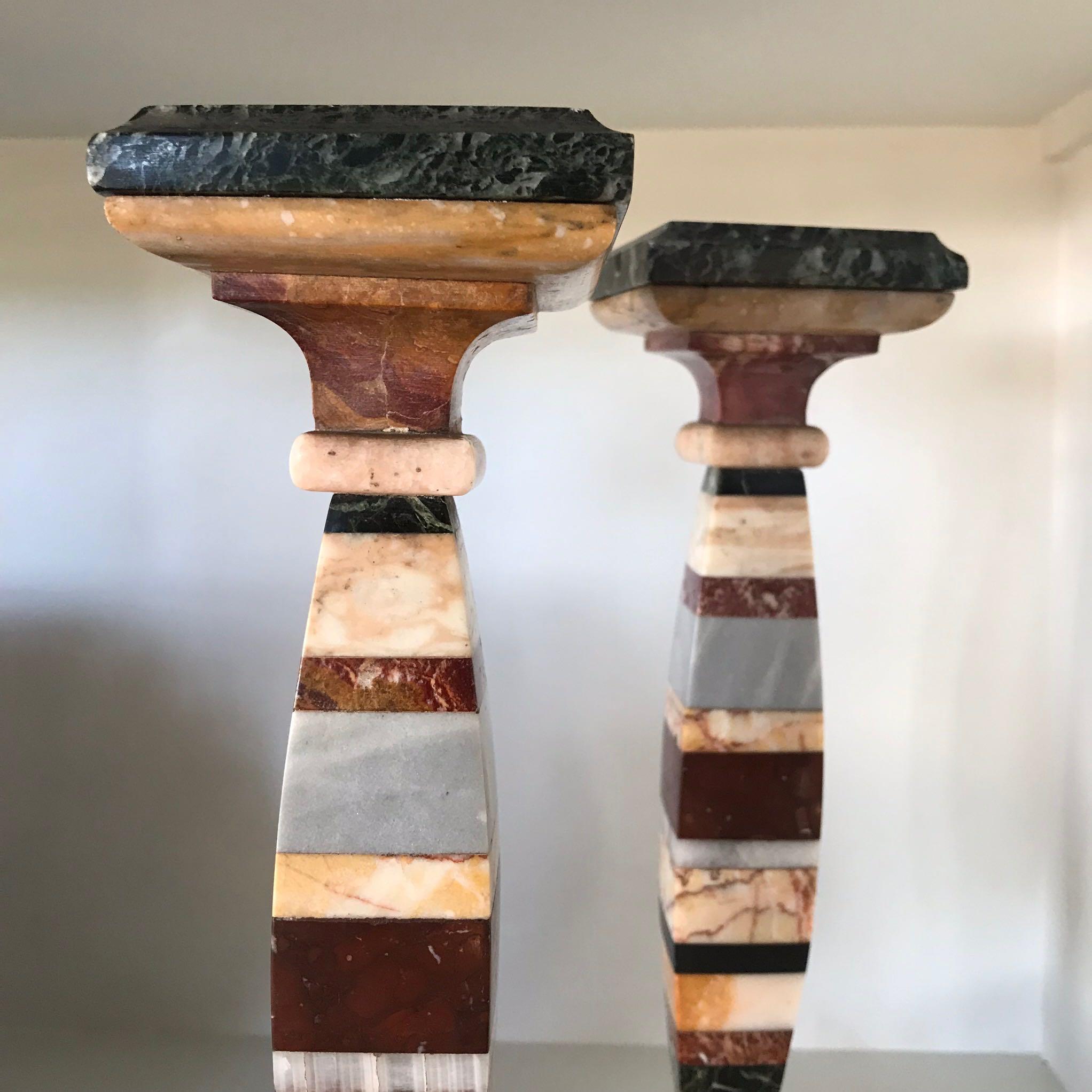 Pair of Marble Specimens as Decorative Objects In Good Condition In Los Angeles, CA