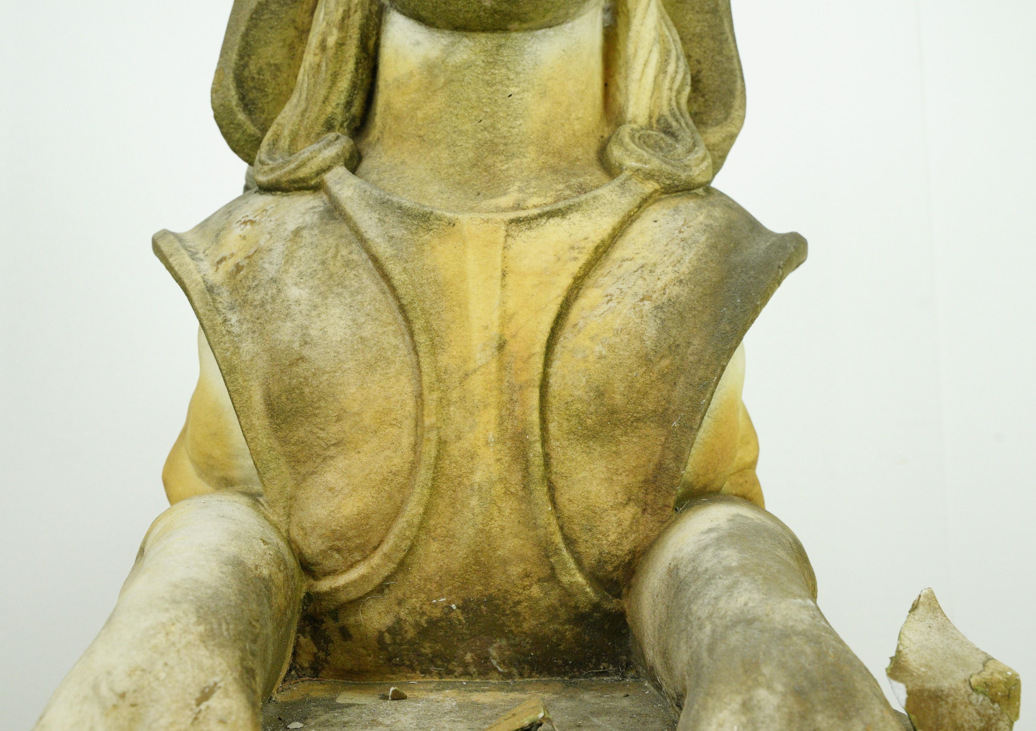 Pair of Marble Sphinx Exterior Entryway Statues For Sale 1