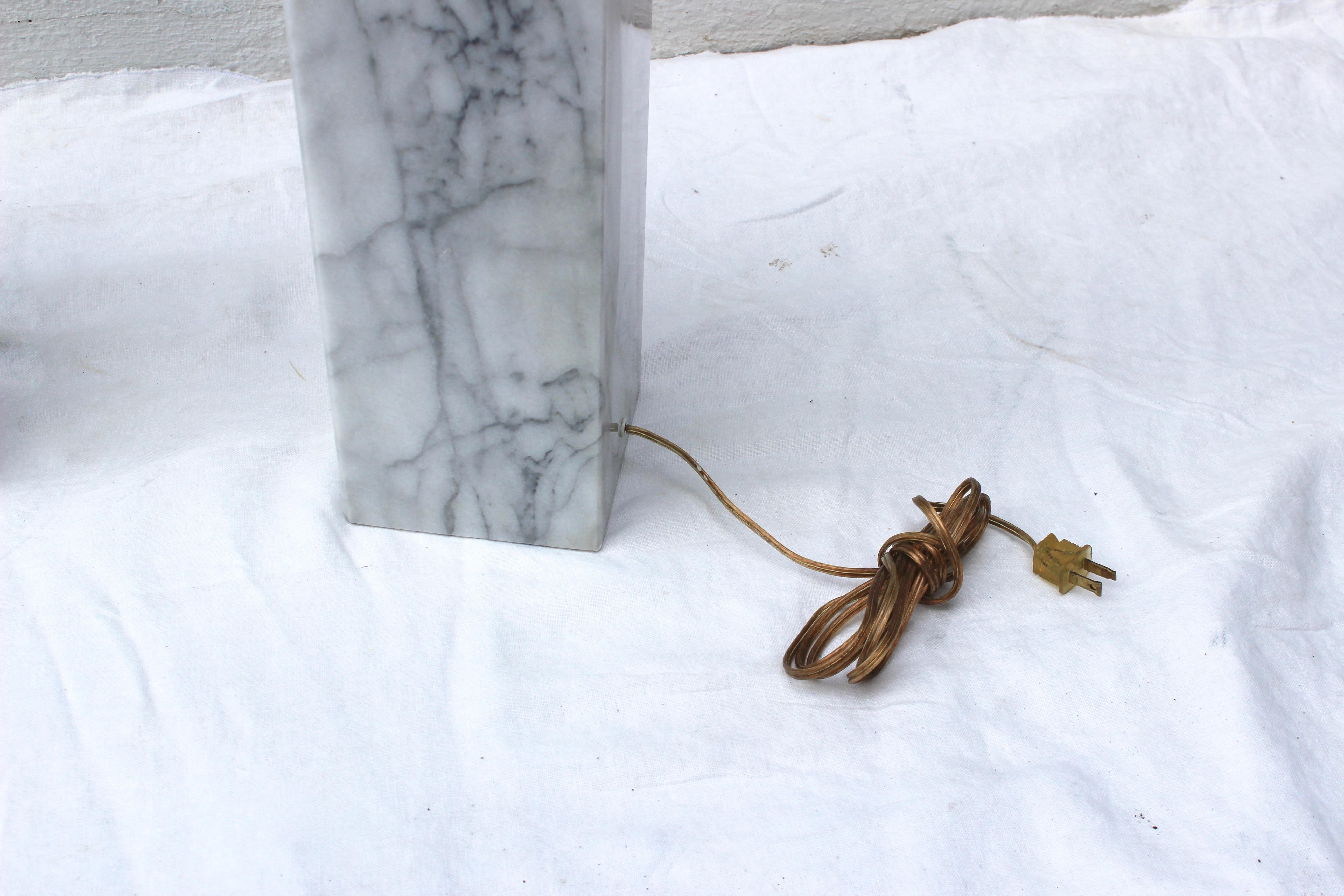 Pair of Marble Table Lamps 8