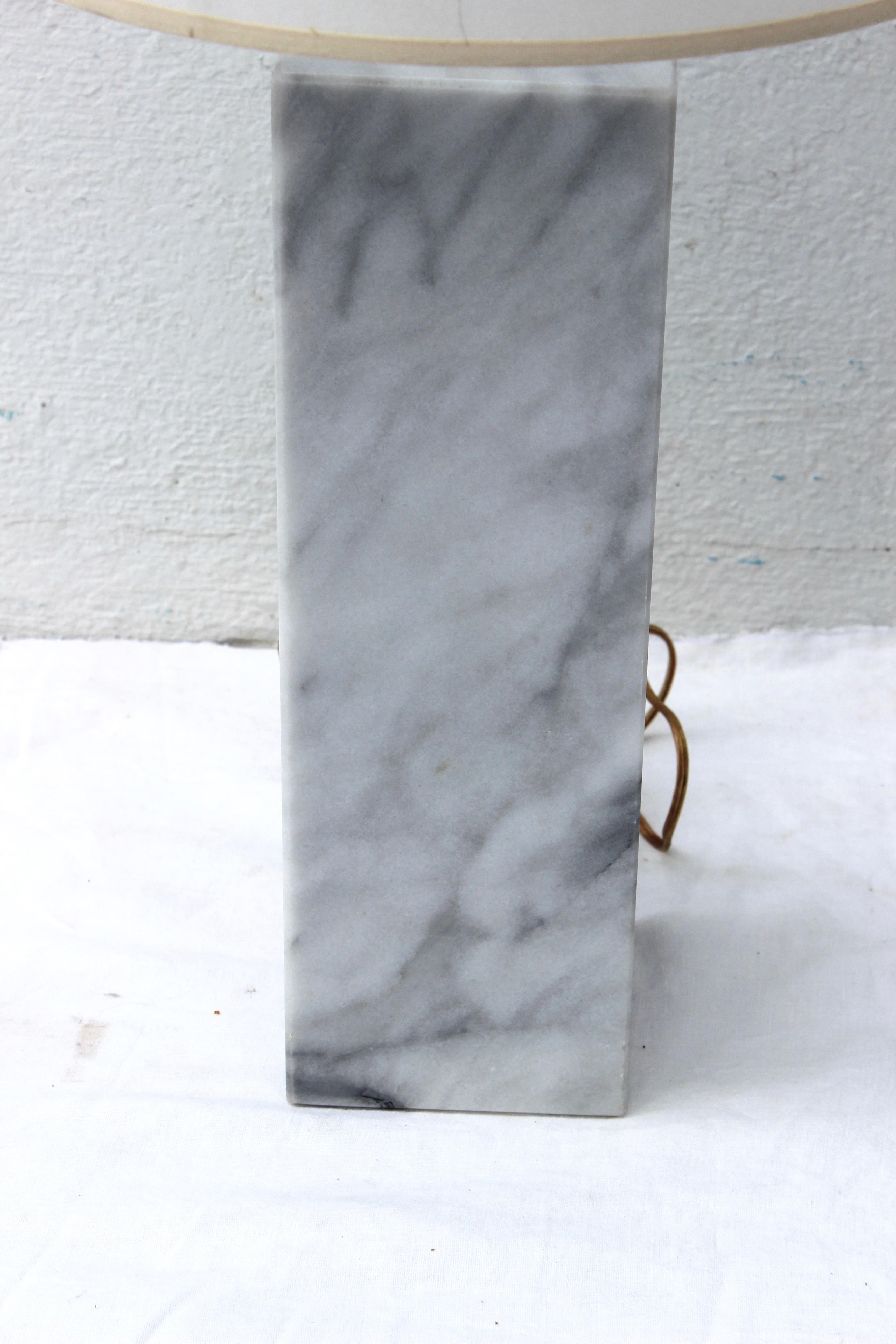 Pair of Marble Table Lamps 1