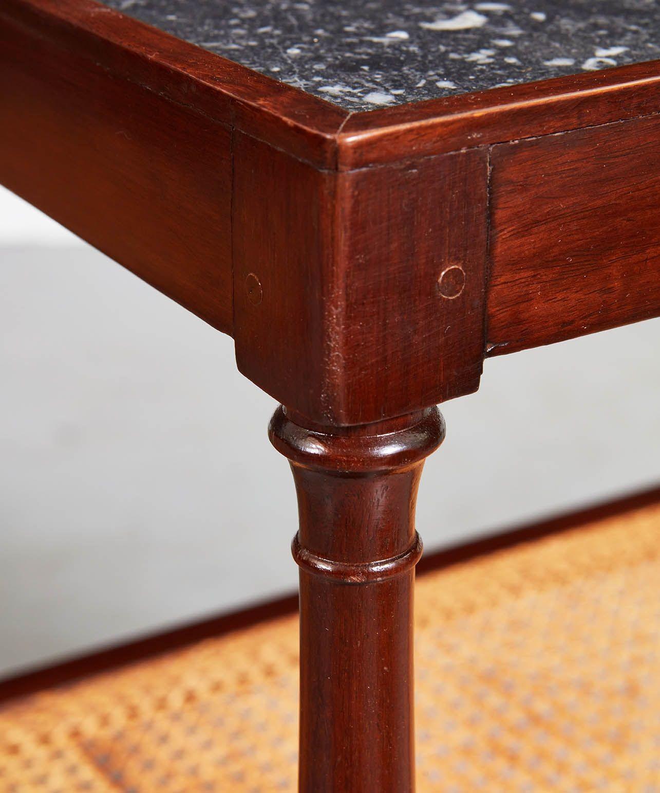 Pair of Directoire Caned End Tables 5