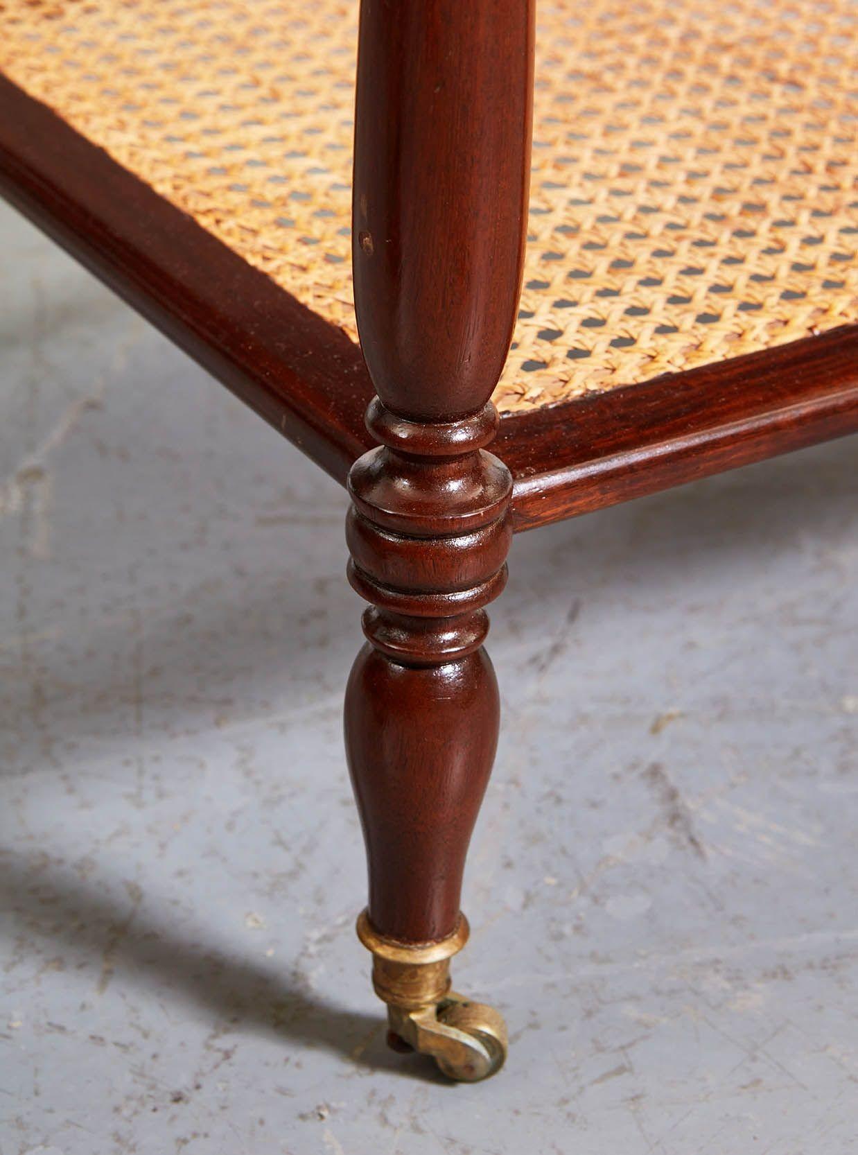 Pair of Directoire Caned End Tables 6