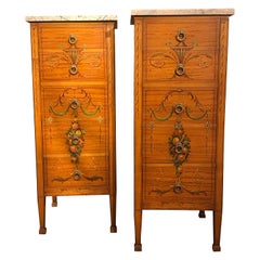 Coppia di Chiffoniere con piano in marmo