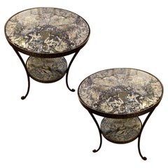Pair of Marble Top Side Tables