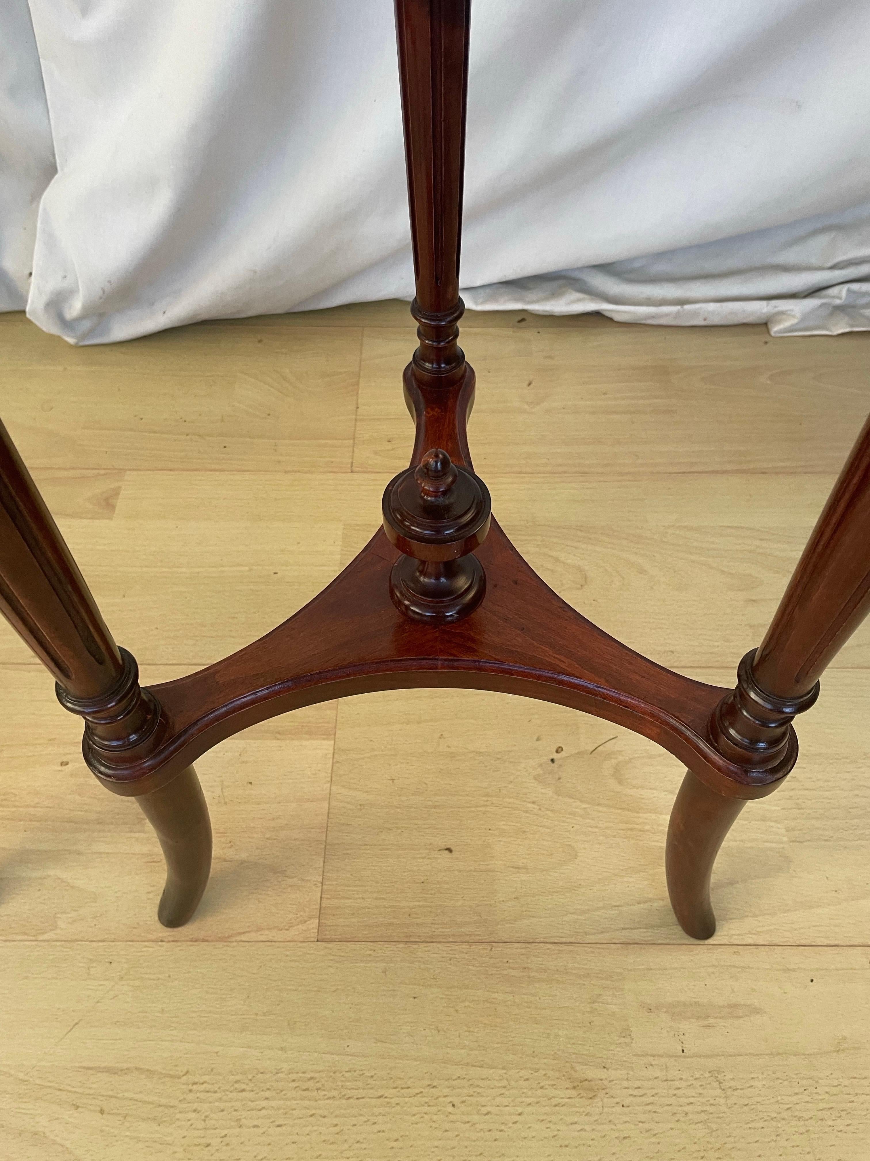 Pair of marble topped side tables France c1900s For Sale 8