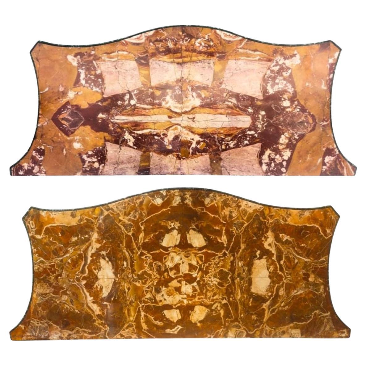 Pair of marble tops