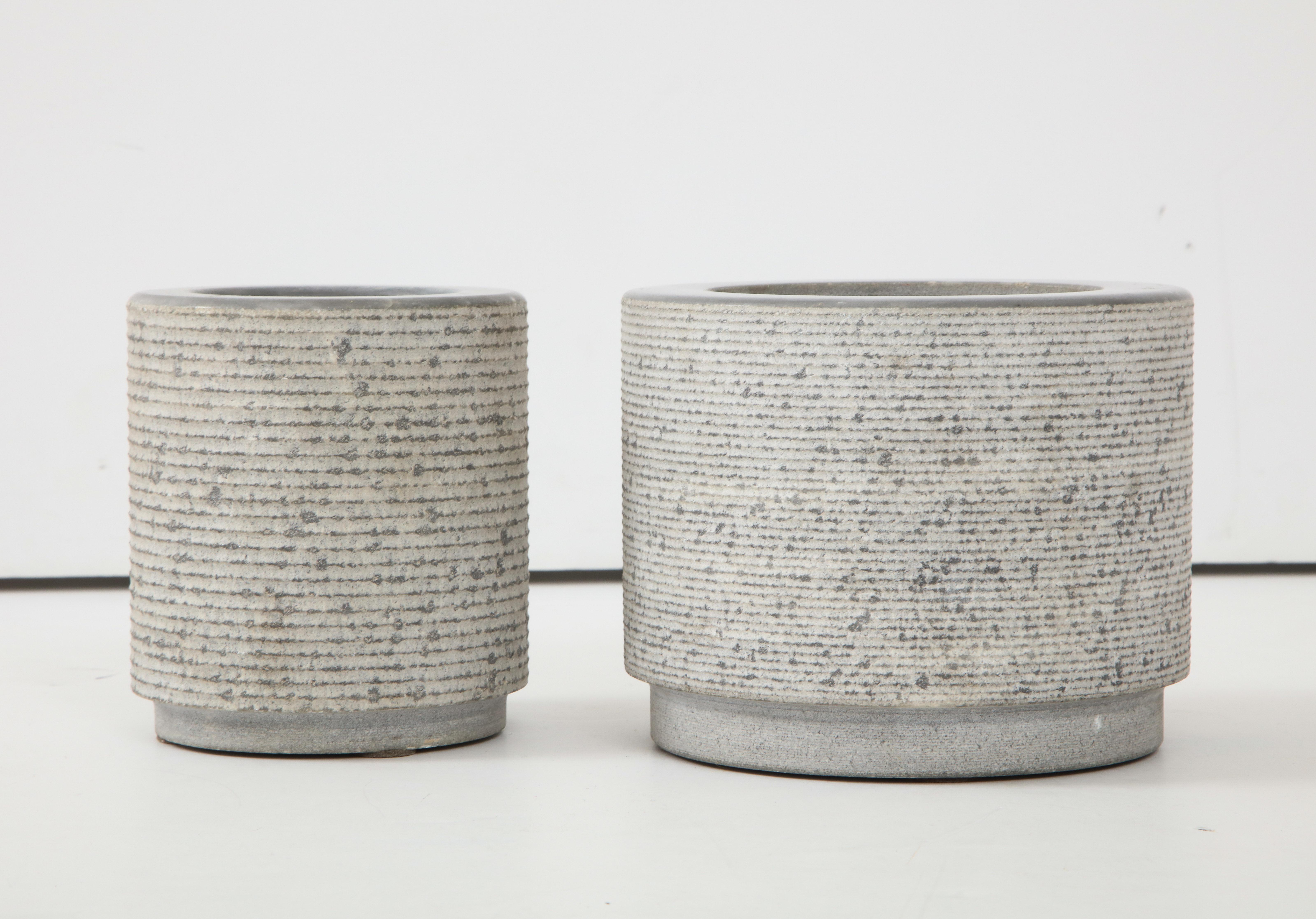 Late 20th Century Pair of Marble Vases by Giuliani Lazzotti, Castigliani Turin, Italy, 1980s