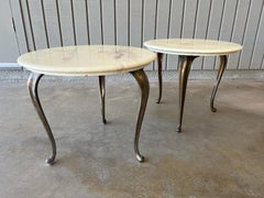 Pair of Marblecraft Hollywood Regency style side or end tables