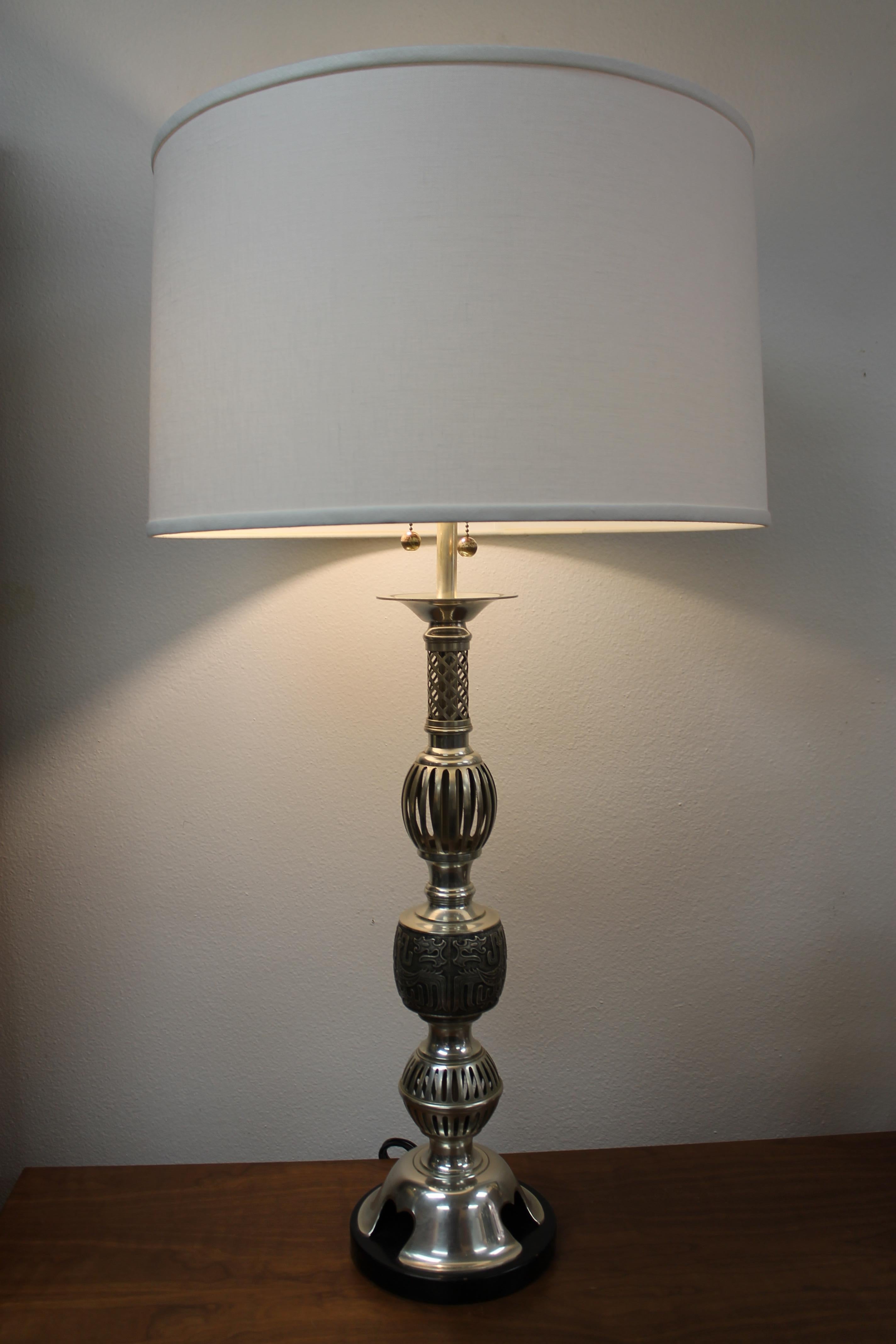 Mid-Century Modern Pair of Table Lamps by The Marbro Lamp Company, Los Angeles, CA.