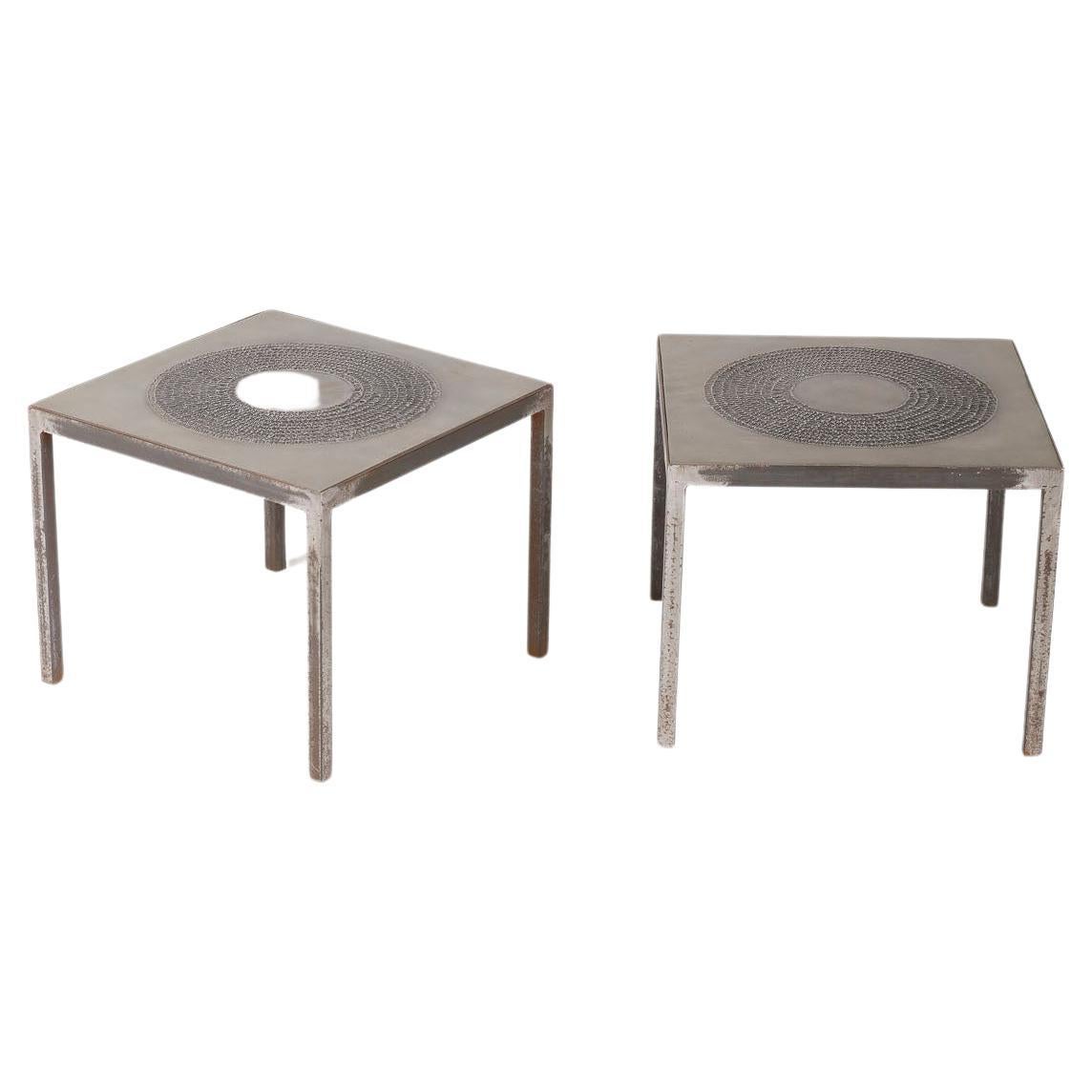 Pair of Marc D'Haennes side tables