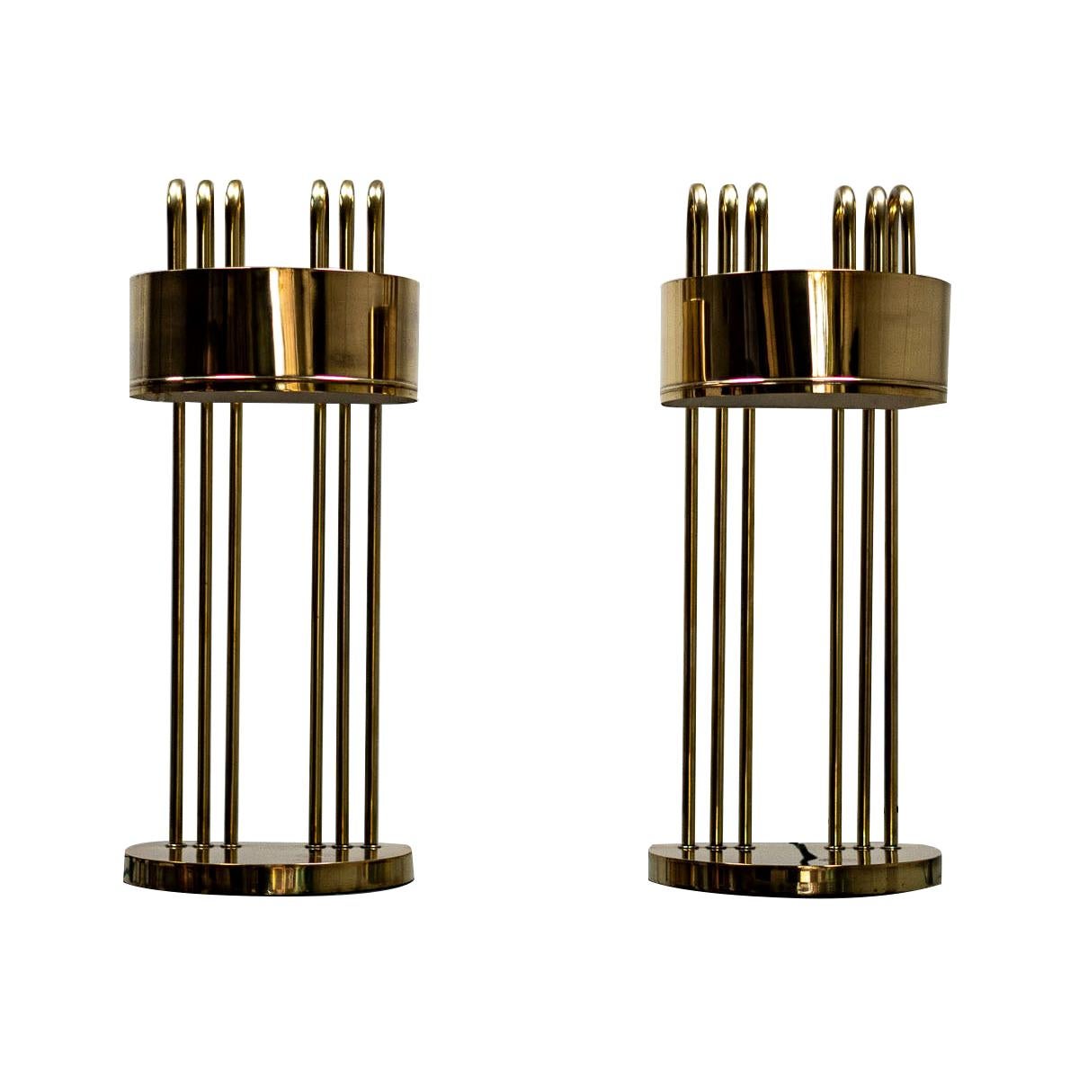 Pair of Marcel Breuer Art Deco Desk Lamps, 1925, Paris