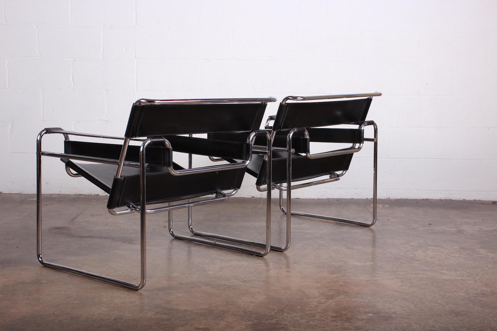 Pair of Marcel Breuer B3 Wassily Chairs for Gavina Knoll, 1971 5
