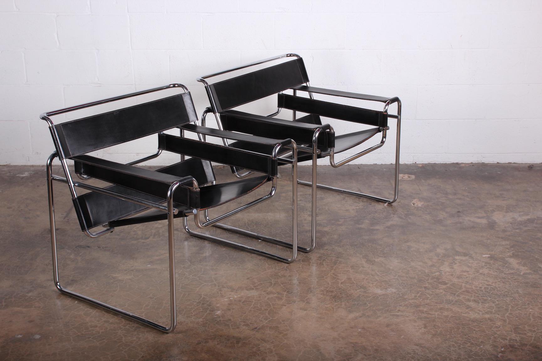 Pair of Marcel Breuer B3 Wassily Chairs for Gavina Knoll, 1971 2