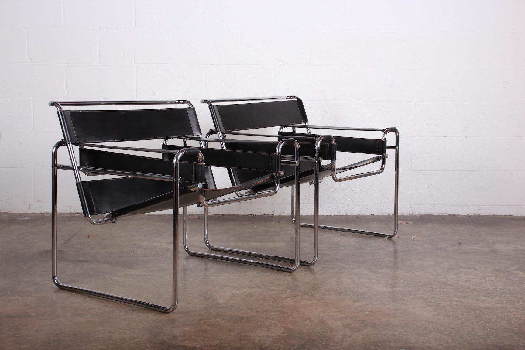 Pair of Marcel Breuer B3 Wassily Chairs for Gavina Knoll, 1971 3