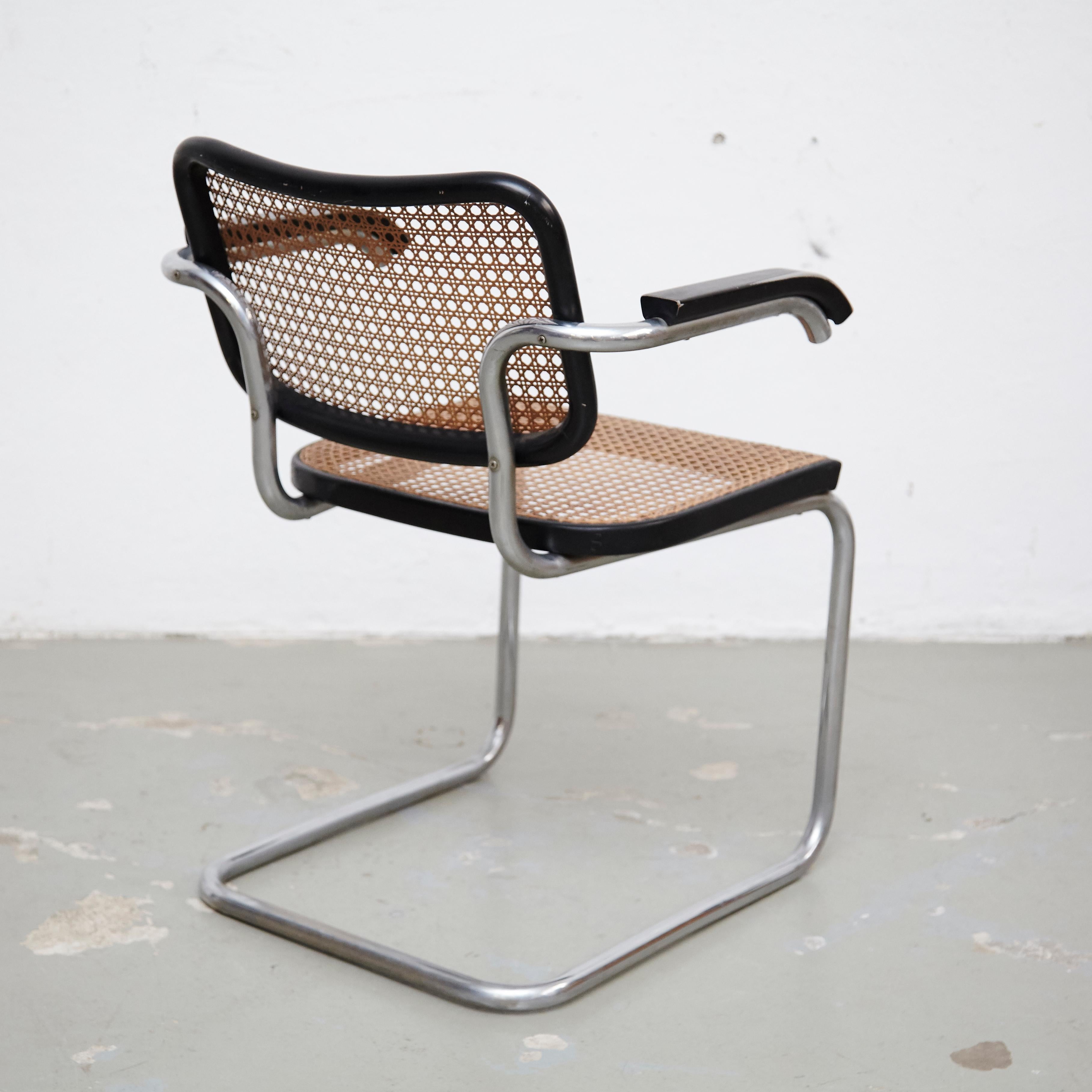 Pair of Marcel Breuer B64 Design Cesca Chairs by Gavina, circa 1960 2