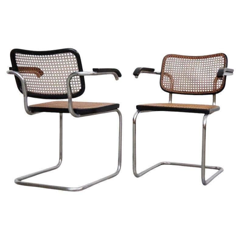 Pair of Marcel Breuer B64 Design Cesca Chairs by Gavina, circa 1960 For Sale 6