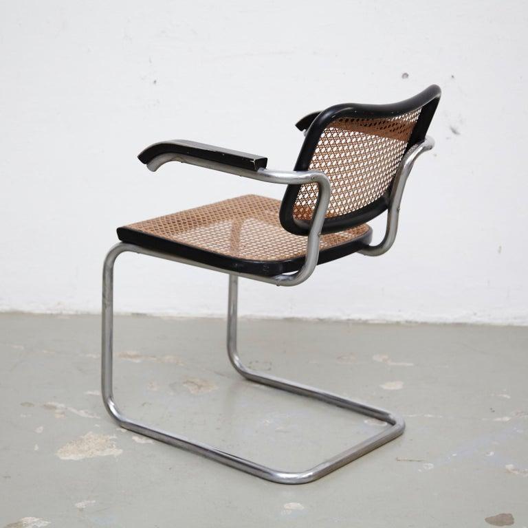 Mid-Century Modern Pair of Marcel Breuer B64 Design Cesca Chairs by Gavina, circa 1960