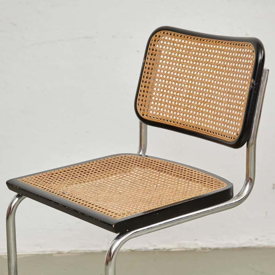 Ein Paar Cesca-Stühle von Marcel Breuer, um 1960 im Angebot 4