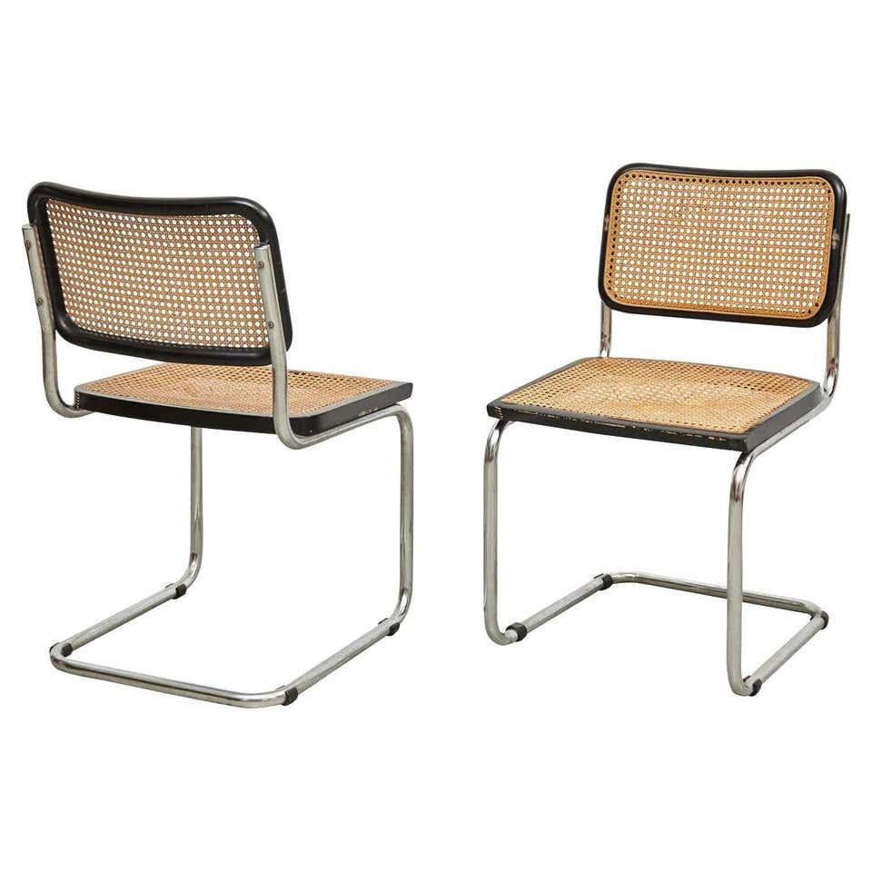 Ein Paar Cesca-Stühle von Marcel Breuer, um 1960 im Angebot 12
