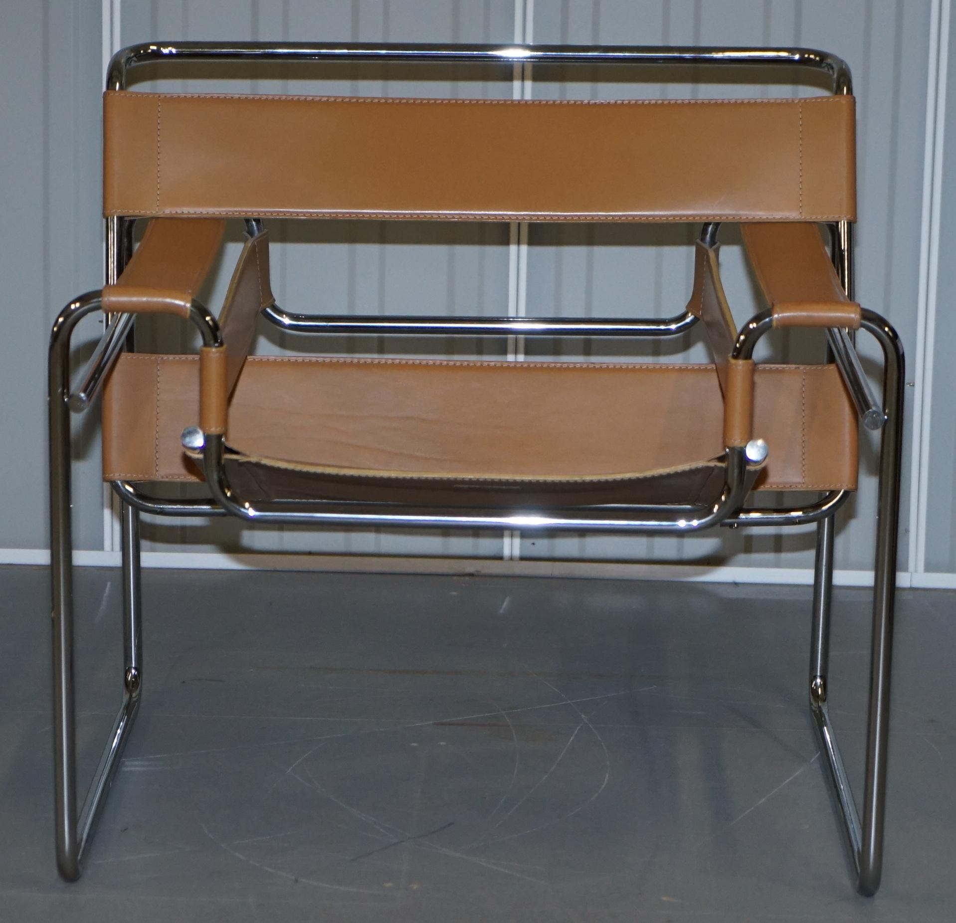 tan wassily chair