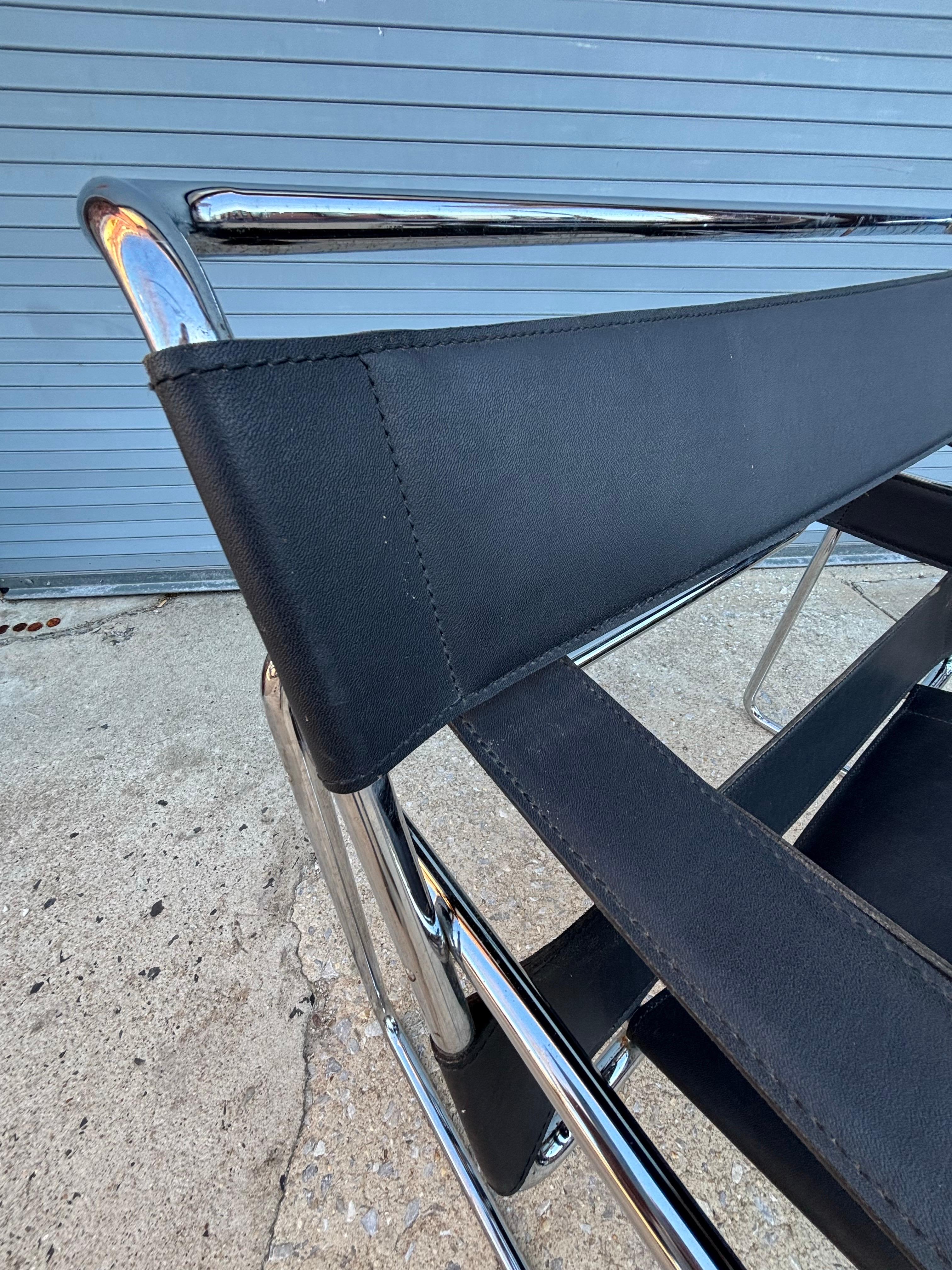 Pair of Marcel Breuer Italian Wassily Chairs In Good Condition In Philadelphia, PA