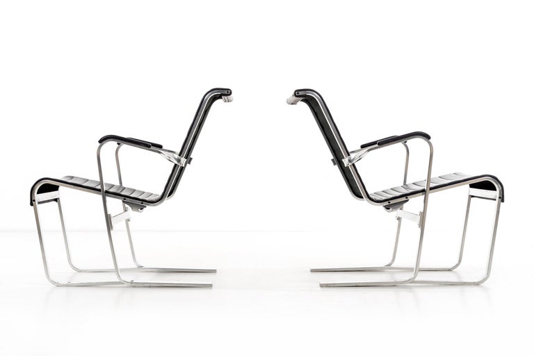 Pair of Marcel Breuer Lounge Chairs For Sale at 1stdibs